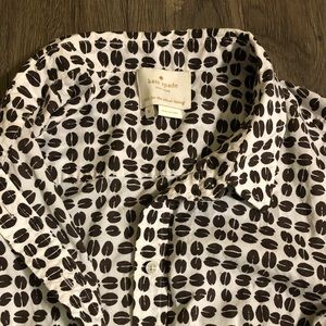 Kate spade rare size 8 coffee shirt dress S M cotton